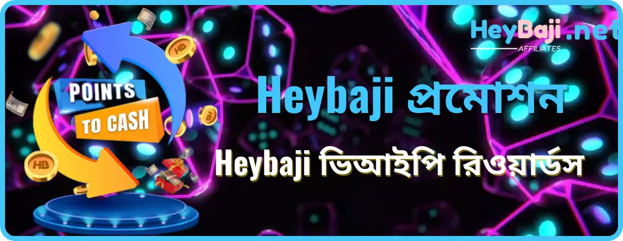 Heybaji ভিআইপি রিওয়ার্ডস: পয়েন্ট অর্জন করে ক্যাশ রিডেম করুন